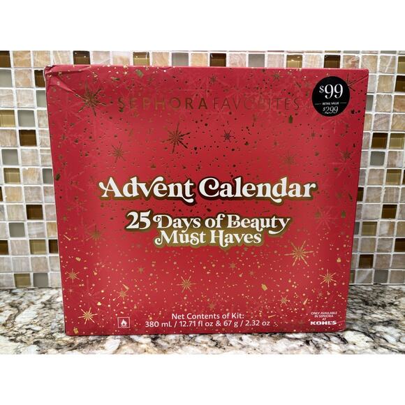 Sephora Advent Calendar 25 Days Of Beauty Favorites 2025 Holiday Sealed New - Picture 1 of 5
